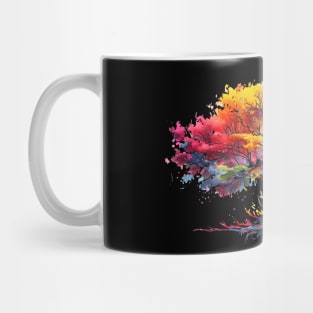 Tree of life colorful watercolors Mug